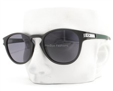 Oakley Latch Sunglasses Matte Carbon Gray Prizm Gray OO9265-6253 with Pouch