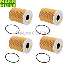 4 x 11427840594 OEM HU9001X Mann Oil Filter For 2006 2007 2008 2009 2010 BMW M5