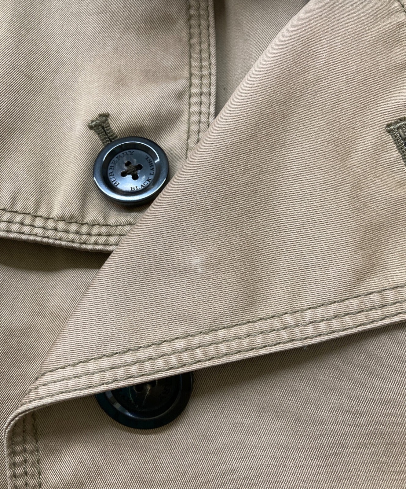 BURBERRY BLACK LABEL Men's Belted Trench Coat BMA46-306-44 Beige Used Size L thumbnail 9