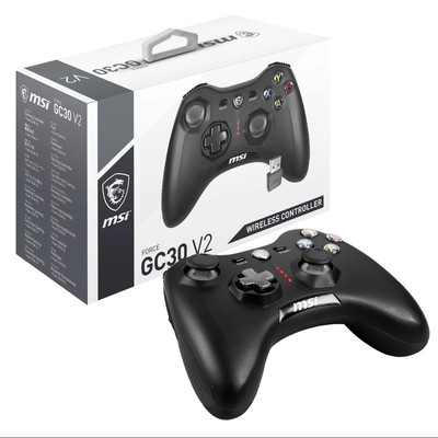 MSI FORCE GC30 V2 Kabelloser PC-Gamepad Controller - 24 GHz 600mAh - Used