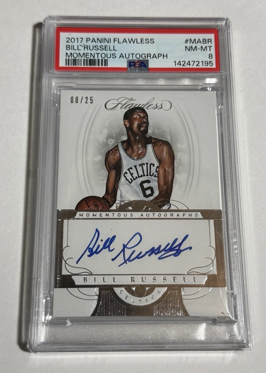 Panini Bill Russell Basketball Autographed Sports Trading Cards