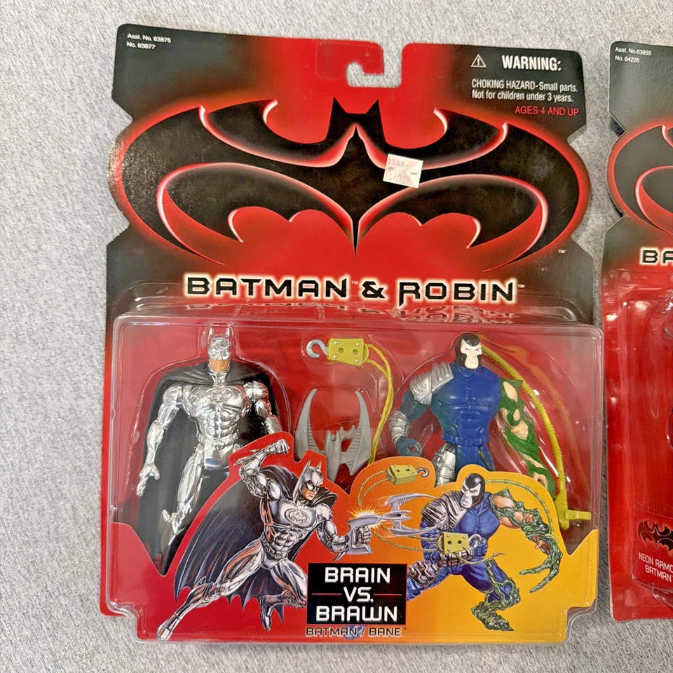 Batman & Robin Neon Armor Batman & Brain vs Brawn Batman/Bane pacote com 2 lacrados - Imagem 2 de 4
