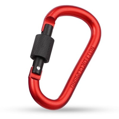 8x ALU Karabiner Schraubverschluß Schnapphaken Karabinerhaken Aluminium Bunt