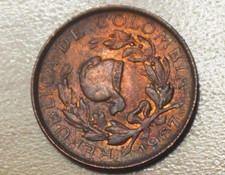 1967 Colombia 1 Centavo
