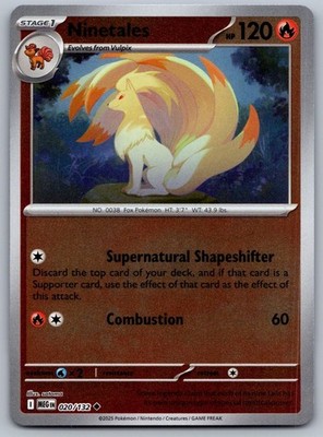 Pokémon Mega Evolutions - Reverse Holo Ninetales 020