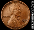 1923-S Lincoln Wheat Cent - Scarce  Extra Fine+  Semi-key  Better Date  #J8451