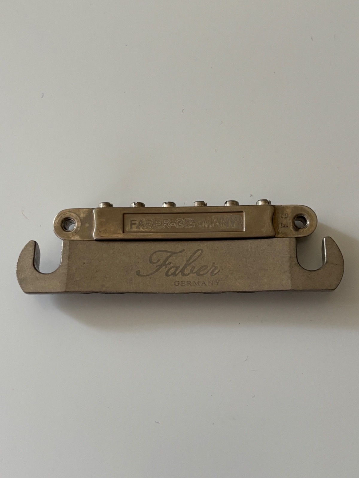 Faber ABRH-NA Bridge For Gibson ABR-1, Vintage Spec ALU Stop Tailpiece 2