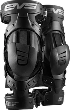 EVS AXISS-BK/GY-LP Axis Sport Knee Brace Pair Black/Black/Grey Lg