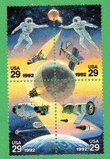 Scott #2634a (2631-34) Space Accomplishments Block of 4 Stamps - MNH