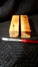 2) 3"×3"×12" Hickory Turning Blanks Spindles. Bowl Blanks Pepper Mill