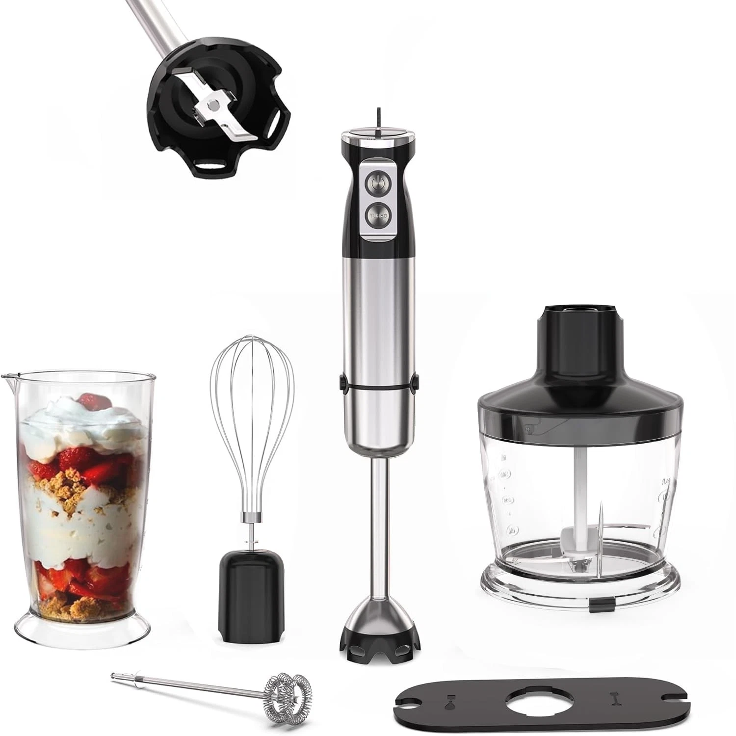 Immersion Blender Handheld, 5 in 1 Hand Mixer Handheld for Kitchen, Corded St...
Opens in a new wind