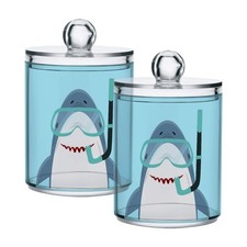 Various of Background Plastic Apothecary Jar Set for Bathroom Storage, Flower...