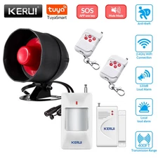 KERUI 110db Loud Alarm System Wifi TUYA APP Control Home Security Alarm System