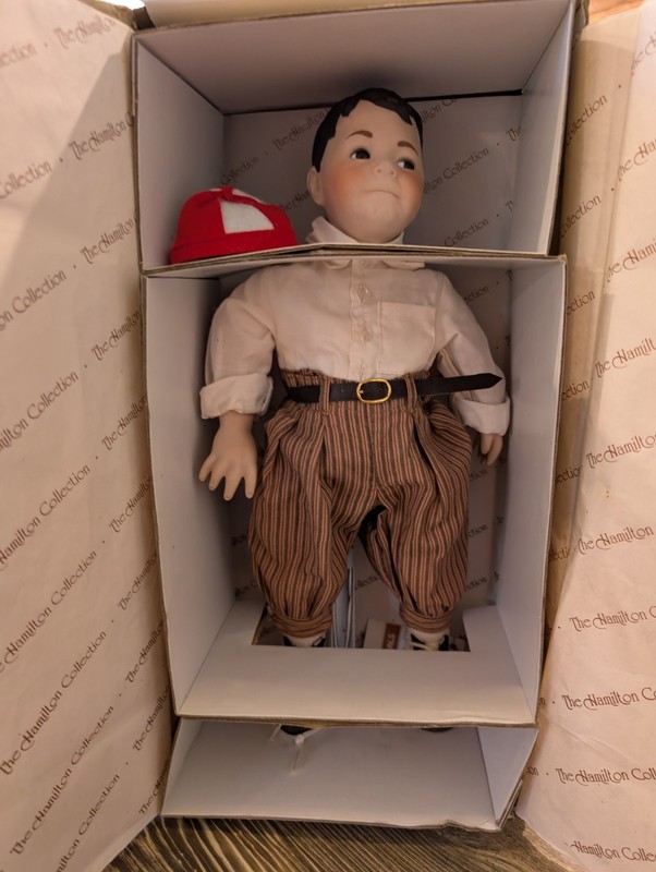 The Little Rascals Spanky Porcelain Doll 14" The Hamilton Collection 1993 New