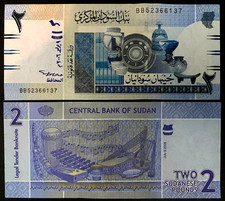 Sudan 2 Pounds 2006 Banknote World Paper Money UNC Currency Bill Note