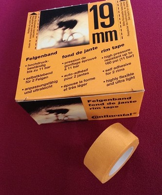Continental Felgenband, 19mm, gelb, NEU