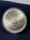 Sterling Silver Round 1976 Montreal Olympics Rowing 5 Dollar Coin Approx 24.31 G