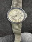Vintage Timex Mechanical Hand Wind Oval Roman Dial Mesh Bracelet - WORKS
