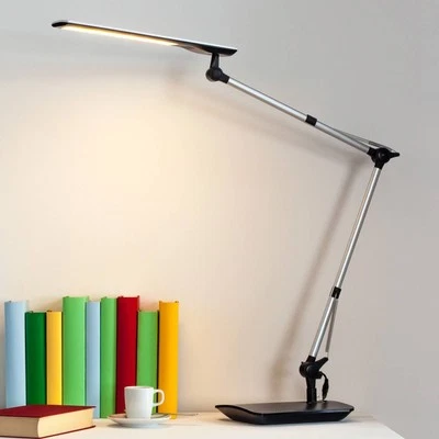 Lindby LED Tischlampe 'Felipe' dimmbar (Modern) in Alu (1 flammig, ) - Tischleuc