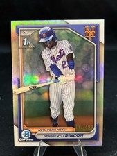 Heriberto Rincon 2024 Bowman Chrome Refractors BCP-172 #/499 New York Mets 1st