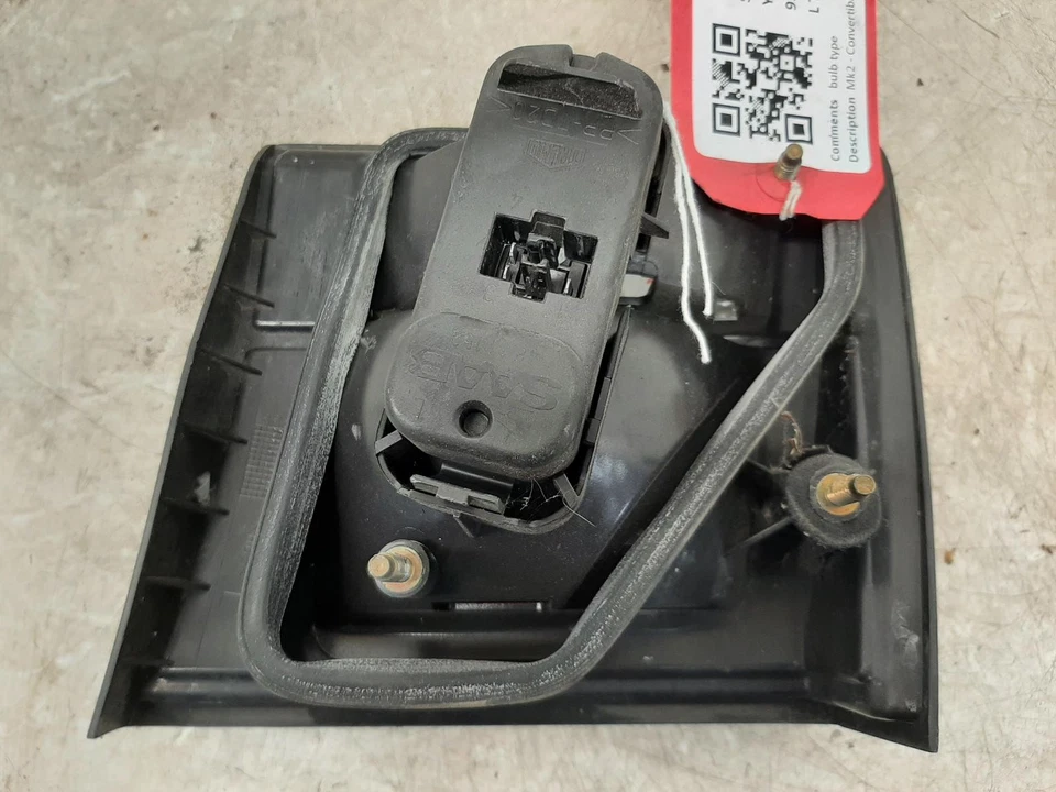 2003 SAAB 93 N/S Passengers Left Rear inner Taillight Tail Light - Image 3 of 3