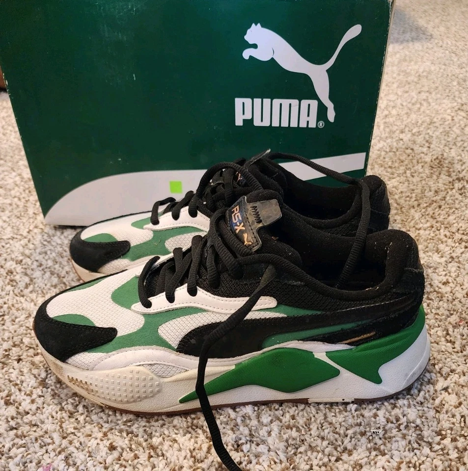 Zapatillas Puma Para Hombre Rs-x³ Verano Slam Talla 9 - Blanco/Negro/Verde Amazonas Foto 2 de 4