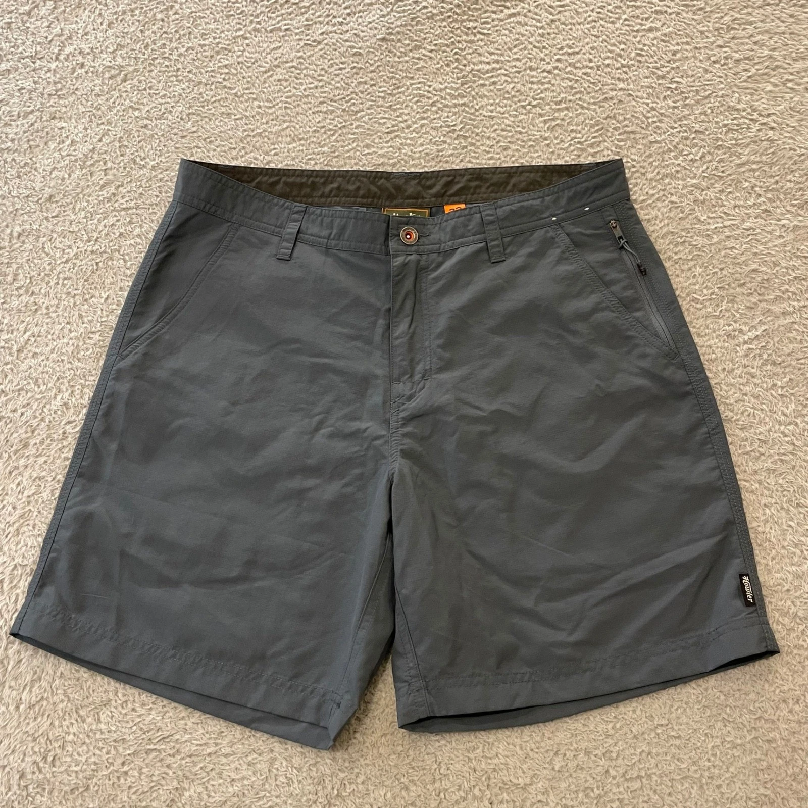 Howler Bros Horizon Hybrid 7" Short Mens 32 Blue Gray Ripstop Nylon Quick Dry