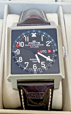 Fortis Square Date UTC Swiss Air-Lines Ref.652.10.148
