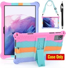 Case for 10.1" Tablet, Stylus Pen Shoulder Strap, Dazzling Pink