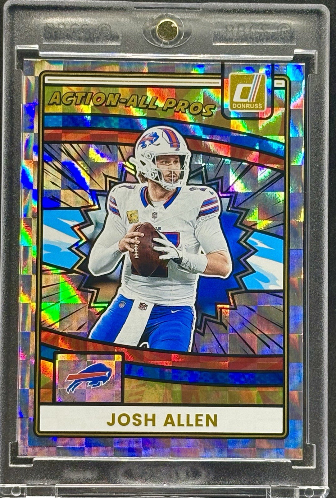 JOSH ALLEN RARE CHECKER  REFRACTOR PANINI INVESTMENT CARD BILLS MINT
