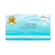 LIVFRESH Whitening Strips USE DAILY FOR 14 Days up to 8 shades whiter