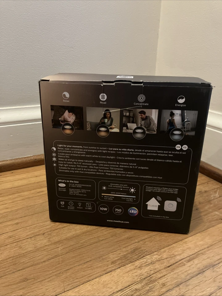 Philips Hue White Ambiance 5/6" Retrofit Recessed Downlight - Image 3 of 4