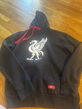 Spirit Of Shankly Liverpool Women’s Hoodie Pride Of Merseyside Sz S Black 
