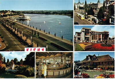 03 VICHY Multivue lac-hotel de ville- la poste - golf house- source Chomel