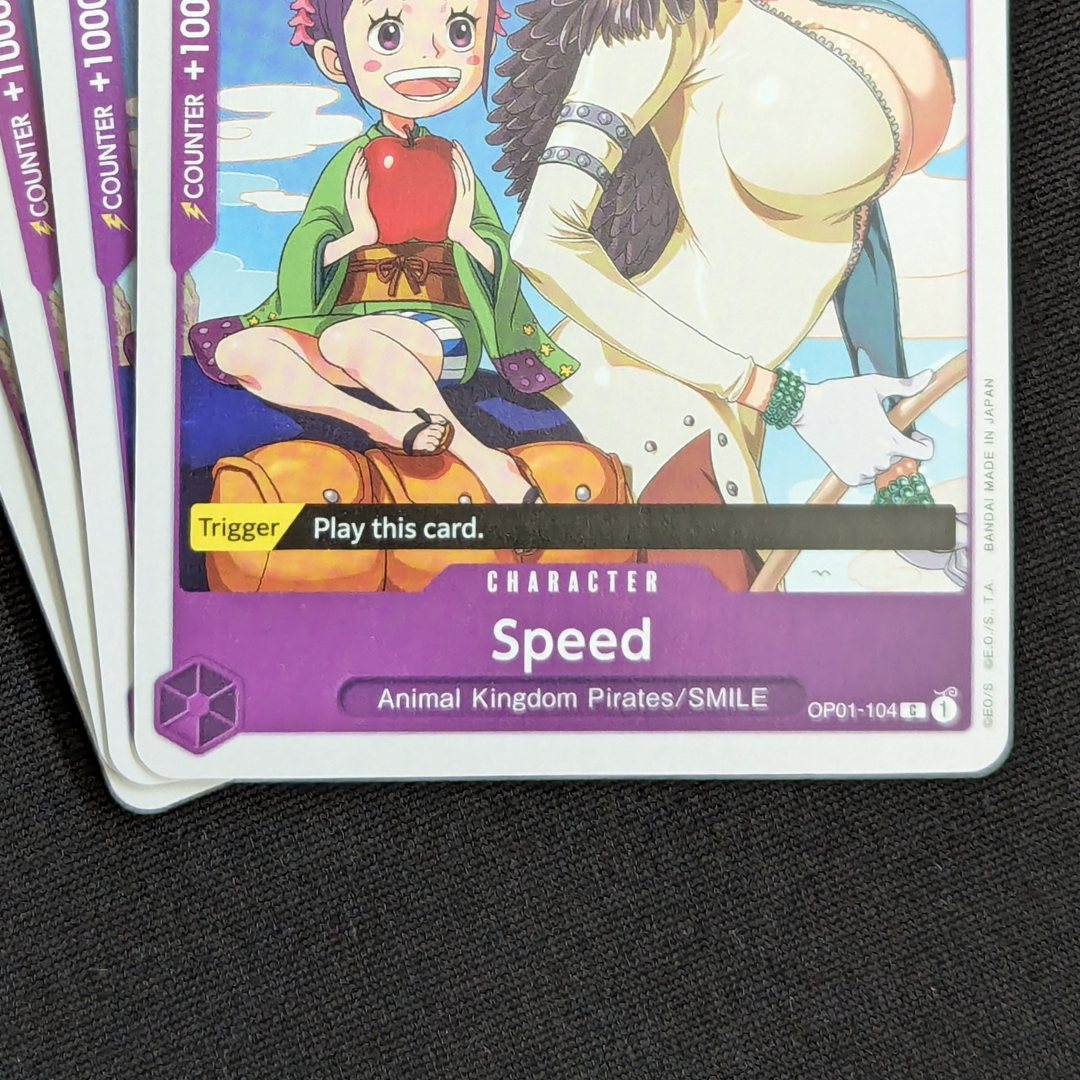 Speed - Romance Dawn (OP01-104) One Piece TCG ENG NM C x4 Playset