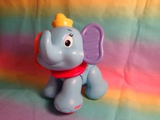 2012 Fisher Price Disney Amazing Animals Pals Cliking Baby Dumbo Elephant Toy
