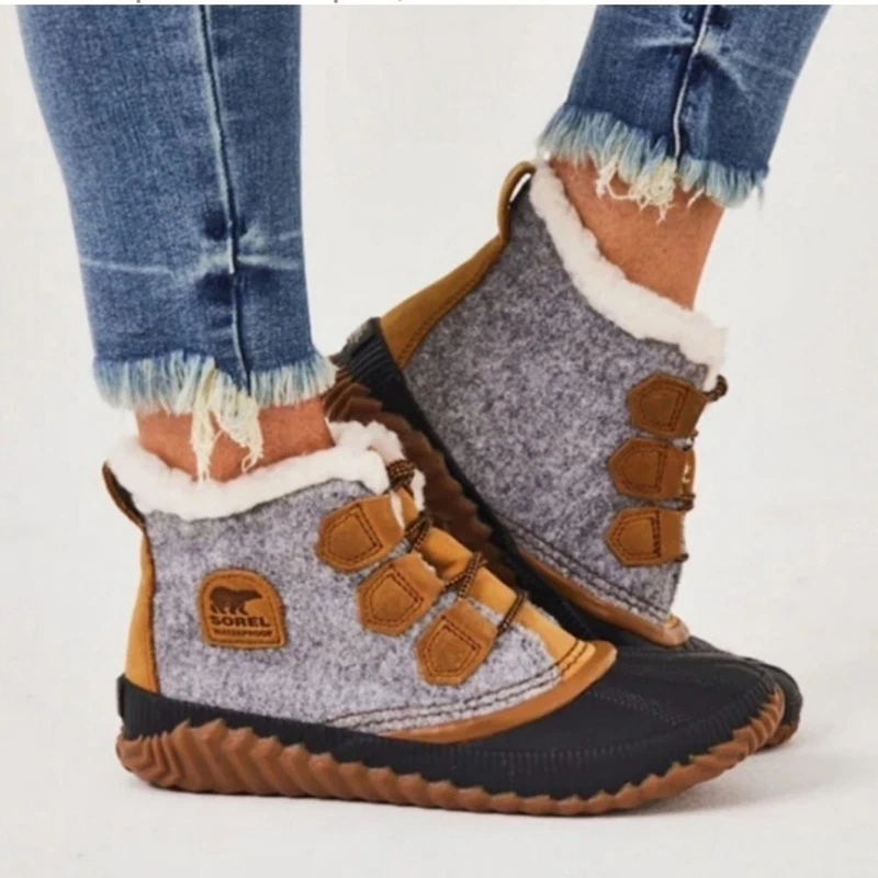 sorel out n about plus waterproof wool boots
