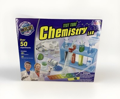 NIB Wild Science Test Tube Chemistry Lab - 50+ experiments & reactions - Sealed-
