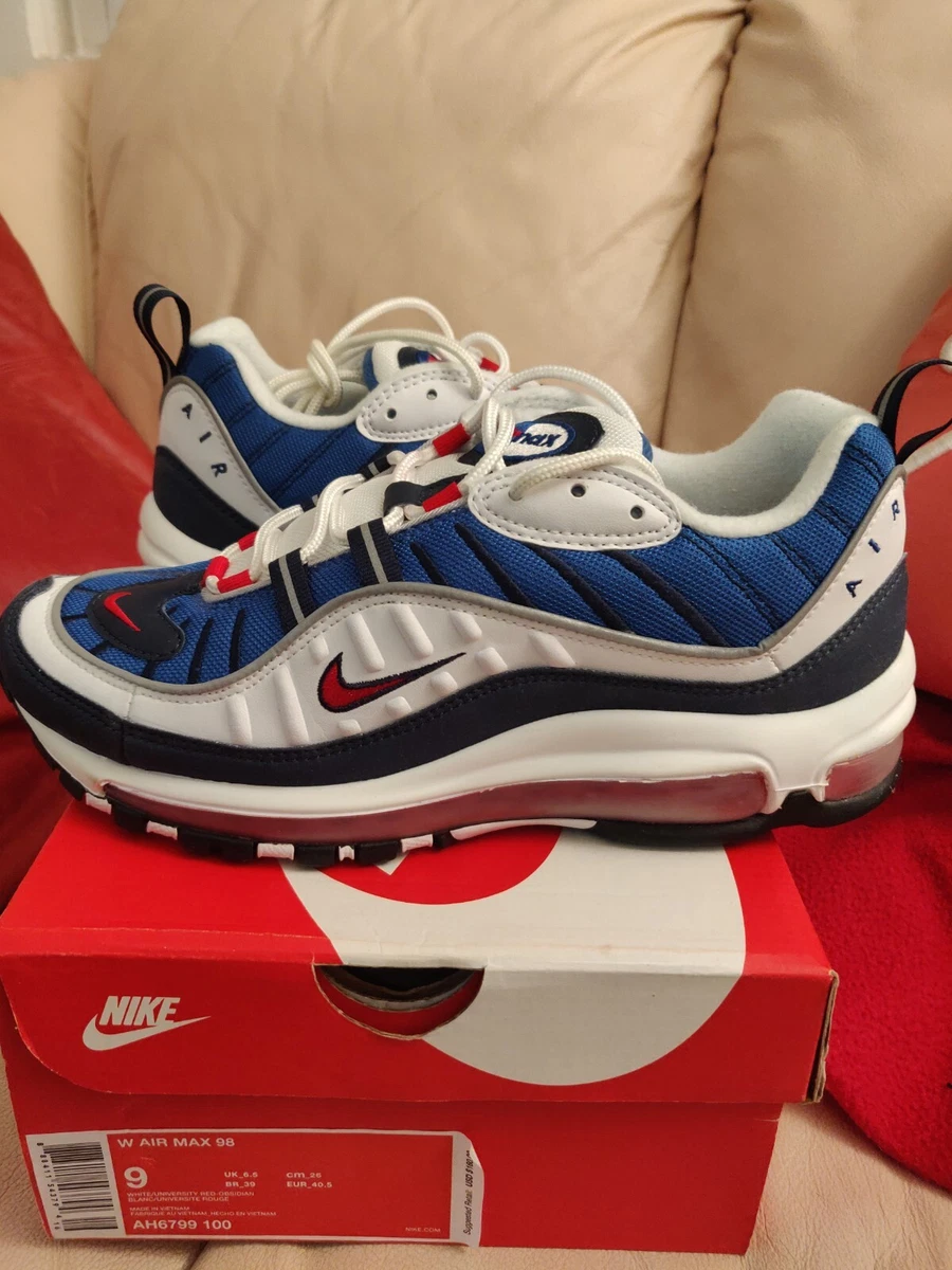 Air max shop 98 blanche rouge