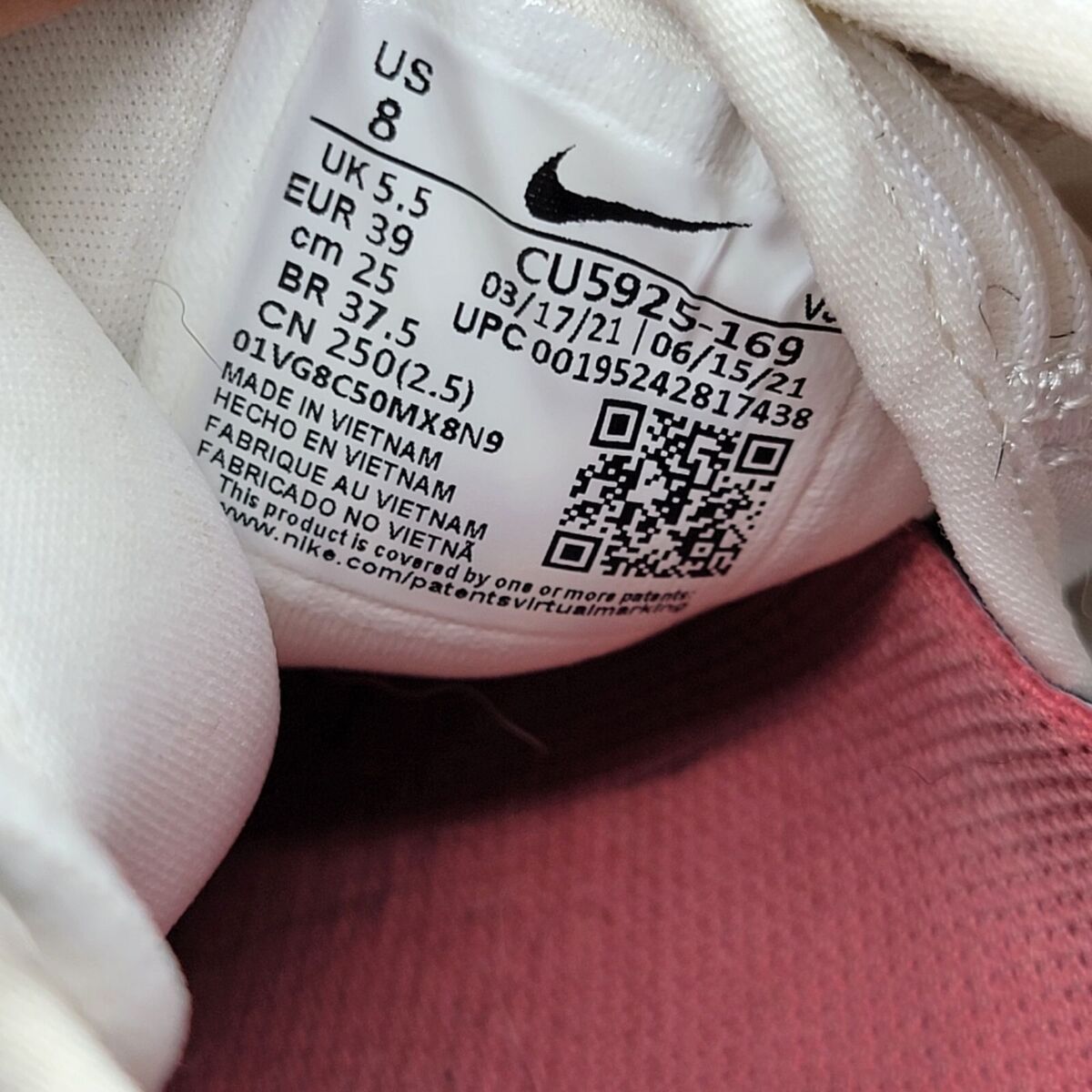 Nike Air Zoom Superrep 2 Womens 8 White Gypsy Rose Pink Nike Air Zoom Superrep 2 Womens 8 White Gypsy Rose Pink