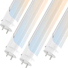 T8 4FT LED Tube Light Dimmable 6CCT G13 Bi-Pin 4 FT LED Shop Light 24W Frosted