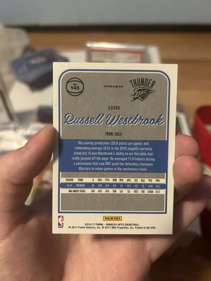 2016-17 Donruss Optic Purple #145 Russell Westbrook Los Angeles Clippers - Image 2 of 2