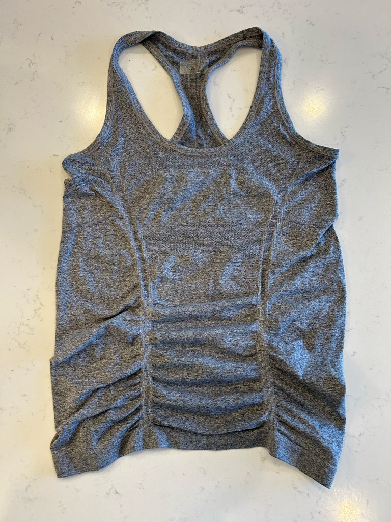 Athleta fast track athletic racerback tank gray size small | eBay