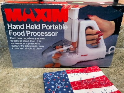 Vintage Hand Held Food Processor MAXIM New in Box FP-10