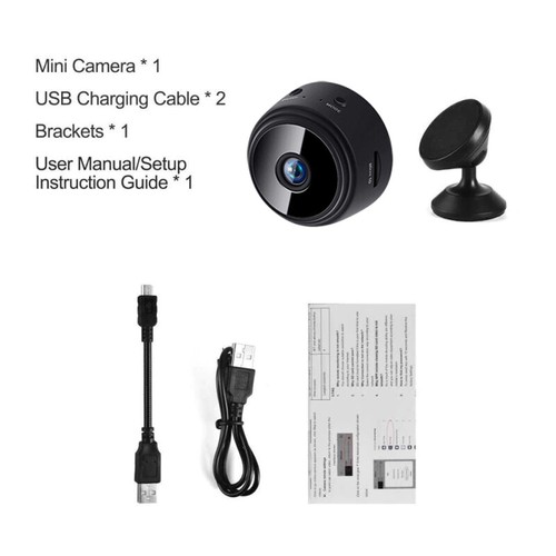 Mini Wireless Hidden Spy Camera Wifi 1080p HD Detection Home Security +32GB SD