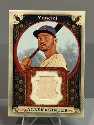 2023 Topps Allen Ginter #AGRB-TM Trey Mancini Full-Size Relics Bat Chicago Cubs
