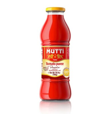 Mutti Tomato Puree, 24.5 oz. Bottle, 6-Pack