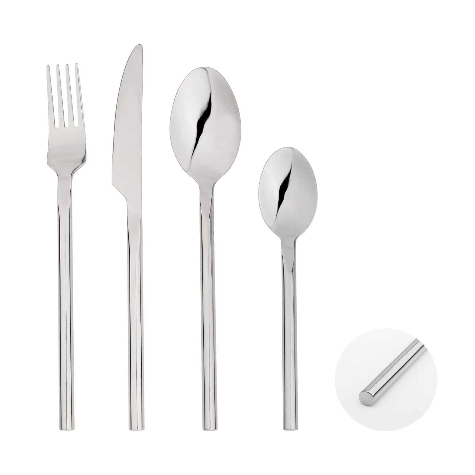 Cutlery Set Dishwasher Safe Stainless Steel 16 24 32pc Sets Solid Forged Steel