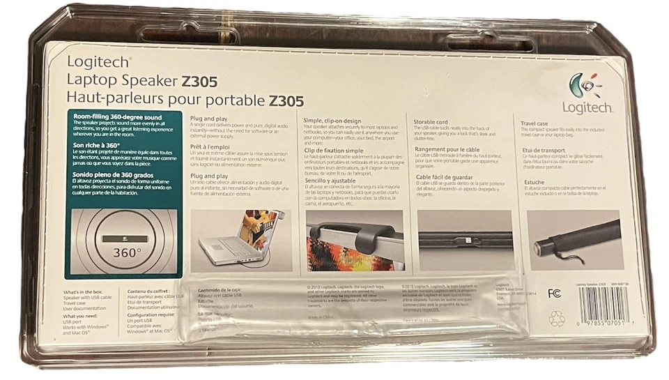 Logitech Z305 Laptop Lautsprecher Stereo USB Bar kabelgebunden NEU werkseitig versiegelt - Bild 2 von 4