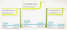 DermaRite Thin Bordered Wound Dressings 20 - 2”x2” & 10 - 3”x3” EXP 3/27